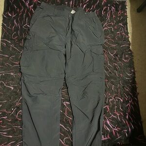 Men's Gray Cargo Pants w/ detachable legs